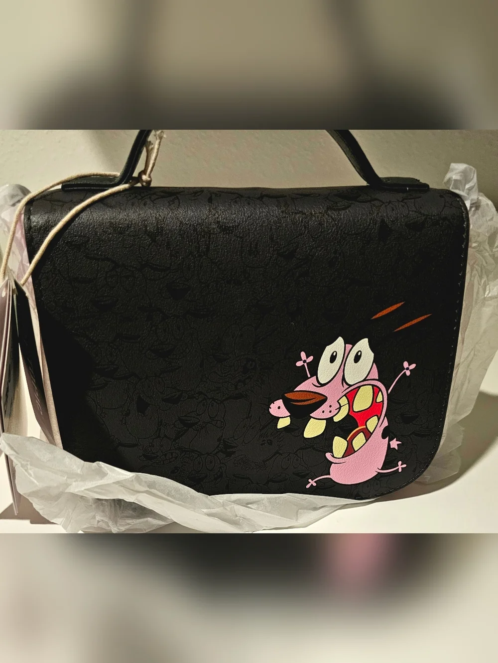 Cartoon Network Loungefly Courage The Cowardly Dog Crossbody Bag - Picture 2 of 6